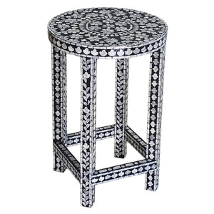 Mother of Pearl Monochrome Splendour Side Table