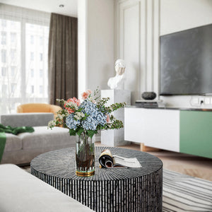 Cordelia Round Mother of Pearl Coffee Table | Elegant Design