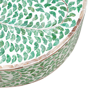 Amelia Oval Mother of Pearl Coffee Table | Timeless Elegance