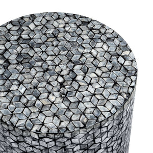 Blake Circular Shell Stool | Side Table