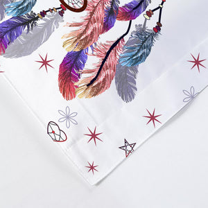 Dream Catcher Printed Duvet Cover Set with Matching Pillowcases | White | Queen