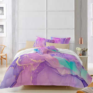 Modern Stripes Duvet Cover Set | Wrinkle-Resistant Material | Double