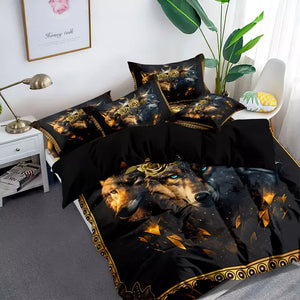 Nature-Inspired Floral Duvet Cover Set | Hypoallergenic Fabric | King