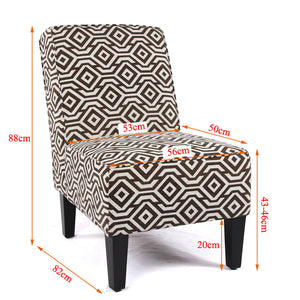 Cafe Lounge Couch | Ramie Cotton Fabric | Accent Dining | Relax Chair | Pub Seating | Brown | New