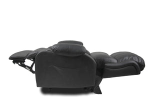Recliner Lift Heat Massage Armchair Sofa | Leather | 2 Motor Chair | Black