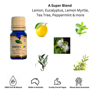 Amrita Court Essential Oil Blend | Breathe Easy | 10ml | Natural Wellness