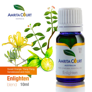 Amrita Court | Pure & Essential Oils | Enlighten Blend | 10ml | Uplifting Oil