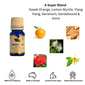 Amrita Court | Pure & Essential Oils | Enlighten Blend | 10ml | Uplifting Oil