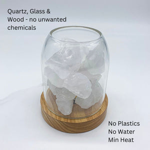 Aurora Crystal Diffuser | Clear Quartz | Aromatherapy Essential Oil Diffuser