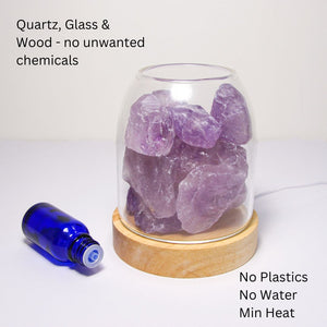 Aurora Crystal Diffuser | Amethyst | Aromatherapy Essential Oil Diffuser