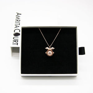 Gift Box | Angel Ball Aroma Necklace | Rose Gold | Purify Oil Blend | Unique Gift