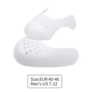 White Shoe Crease Protectors | 10 Pairs | Men's Shoes | Size EUR 40-46 (US 7-12) | Anti-Wrinkle Shoe Guards