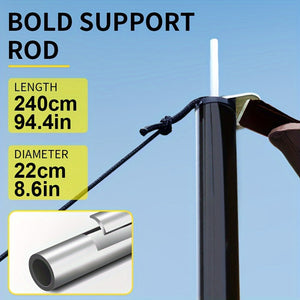 Outdoor Camping Square Sky Curtain | Black Glue Sky Curtain | Sun & Rain Protection