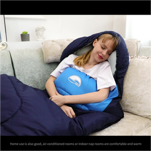 Sleeping Bag | Lightweight for Adults | Camping, Hiking, Backpacking | Includes Accessories: Eye Mask, Earbuds, Square Pillow