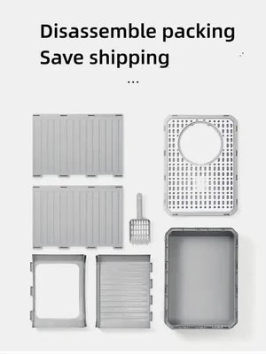 Top-Entry Cat Litter Box | Drawer-Enclosed Design | Easy Clean | Odor Control | Anti-Tracking Lid | Pink