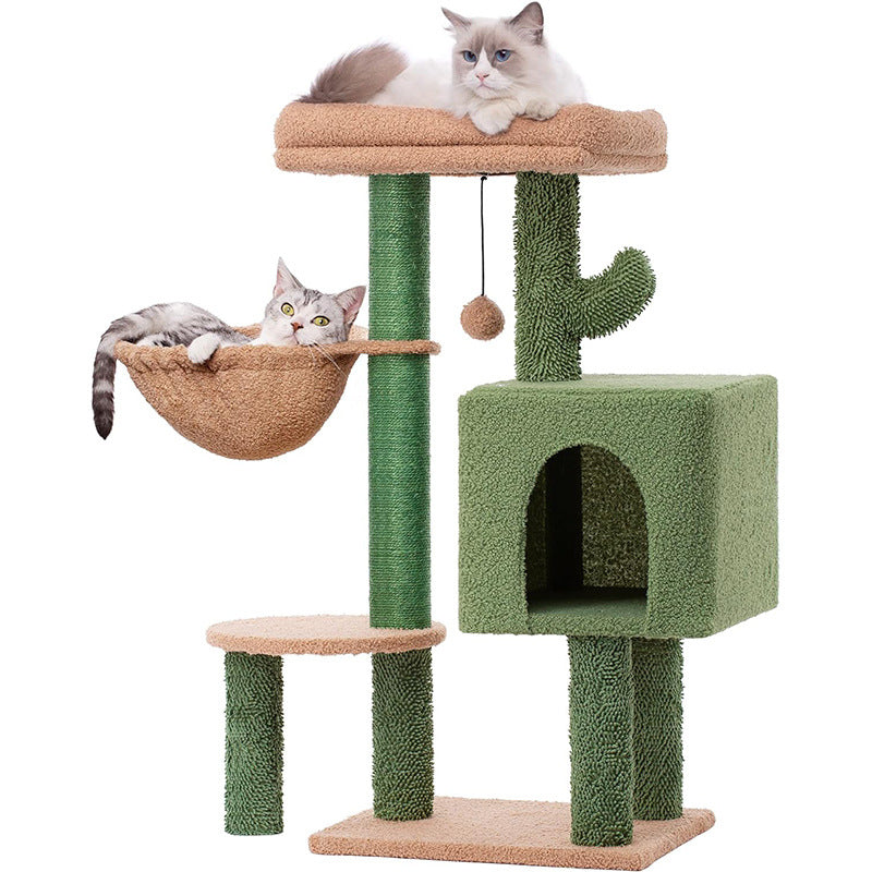 Cactus Cat Tree | Condo & Hammock | Stylish Cat Furniture