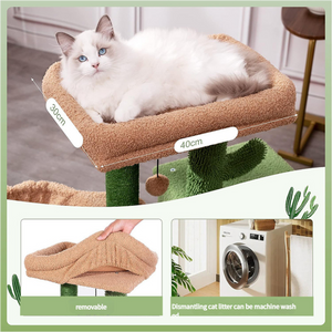 Cactus Cat Tree | Condo & Hammock | Stylish Cat Furniture