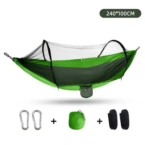 Outdoor Camping Hammock with Mosquito Net | Lightweight Portable | 240x100cm | Single