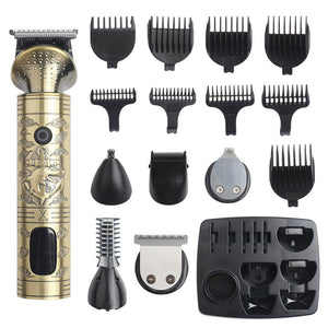 Vintage Electric Hair Trimmer & Multi-Grooming Kit | Multi-Length Attachments