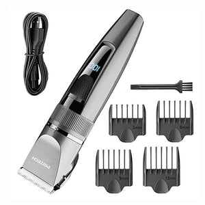 Professional Hair Trimmer with LED Display | Adjustable Cordless Grooming Kit | PR-3047