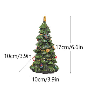 Christmas Tree Figurine | Festive Resin Decoration | Ornaments | 17cm | Holiday Decor