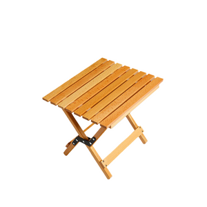 Dual-Purpose Wooden Folding Stool | Natural Wood Finish | 150kg Load Capacity | Log Color | 40x34x36cm