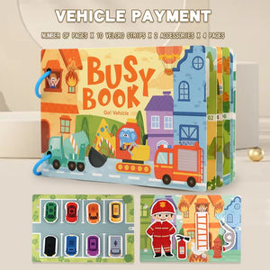 Themed Busy Book Set | Educational Activity Books for Preschool Learning | Farm, Vehicles, Dinosaurs, Ocean & Forest | 5 Books in Total