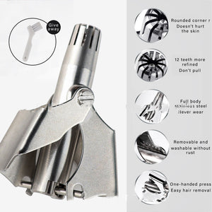 Manual Water Wash Hair Remover | Mechanical Nose Hair Trimmer for Gentle & Precise Grooming | Non-Toxic & Safe for Daily Use