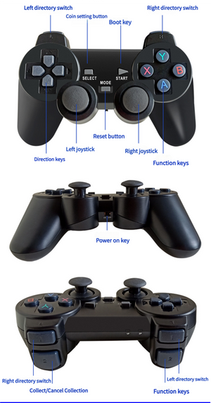 M8 64GB Built-in 20,000+ Games | 4K Wireless Retro HDMI Video Game Console | Dual Controllers | Multiple Emulators