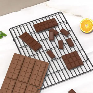 (5 PCS) YH916 Silicone Chocolate Bar Mold | BPA-Free, Heat-Resistant, Non-Stick Baking Tray, Measures 26 cm x 17 cm x 1.5 cm