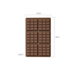 (5 PCS) YH917 Silicone Chocolate Bar Mold | BPA-Free, Heat-Resistant, Non-Stick Baking Tray, Measures 26 cm x 17 cm x 1.5 cm