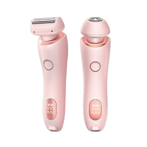 Pink 2-in-1 Electric Razor for Women | Multifunctional Rechargeable Hair Removal Shaver