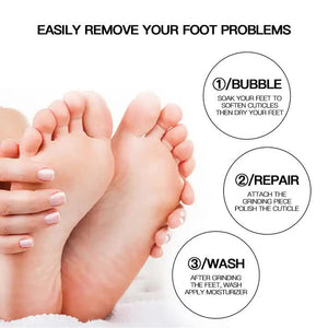 Gold Electric Foot Callus Remover | Portable Pedicure Tool | Smooth Feet