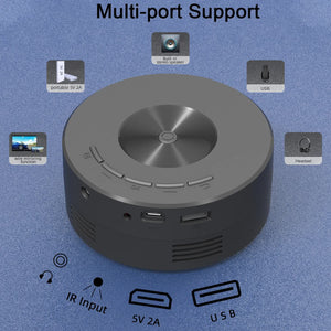 Portable Mini Projector | Smartphone Screen Sync | USB & HDMI Input | Compact Home Entertainment