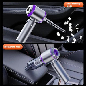 Silver Purple ST-6653Plus Cordless Handheld Vacuum Cleaner | 16000Pa Suction | 2000mAh Battery | Type-C Rechargeable