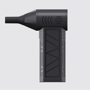 Black High-Speed Mini Turbo Fan | Handheld 130,000 RPM Brushless Blower for Camping & Dust Cleaning