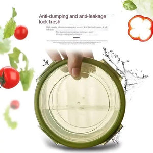 Purple Round Plastic Food Storage Containers Set | Microwave-Safe Bento Boxes with Airtight Lids for Kitchen & Fridge