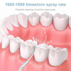 L10 White Portable Handheld Electric Water Flosser | Rechargeable Teeth Cleaner for Home Use