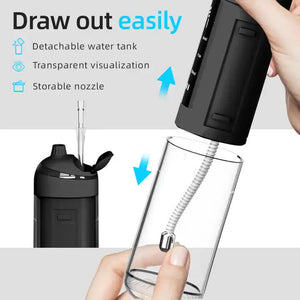 L13 Black Portable Electric Water Flosser | Handheld Teeth Cleaner | USB Rechargeable | Deep Oral Irrigator