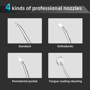 L13 Black Portable Electric Water Flosser | Handheld Teeth Cleaner | USB Rechargeable | Deep Oral Irrigator