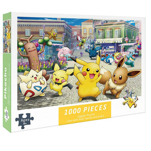 (2 PCS) 1000-Piece Pikachu Jigsaw Puzzle | High Difficulty | Stress-Relief Toy | Iconic Character Puzzle
