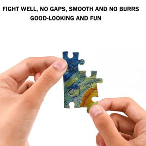 (2 PCS) 1000-Piece Animal World Jigsaw Puzzle | High Difficulty | Stress-Relief Toy