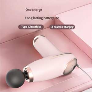 Mini Fascia Gun | Pink | 6-Speed | Type-C Rechargeable | 5W Power | Compact Muscle Relief
