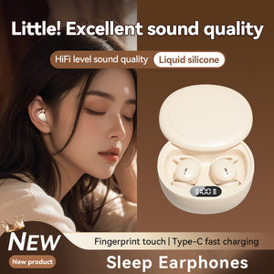 Black M73 Noise-Cancelling Bluetooth Earphones | Wireless | Bluetooth 5.4 | Mini In-Ear | Ultra Long Battery Life