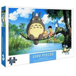(2 PCS) 1000 - Piece My Neighbor Totoro Jigsaw Puzzle | High Difficulty Stress - Relief Toy