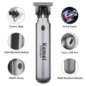 KM-1757 Professional Hair Clipper | Electric Hair Trimmer for Carving, Styling & Precision Cuts
