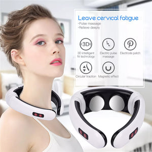 Neck Massager with Pulse Therapy | Intelligent Cervical Massage Device | Pain Relief & Relaxation