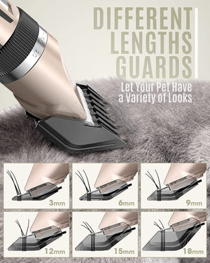 Silent Pet Hair Clipper | Electric Grooming Clippers for Dogs & Cats | Quiet Operation