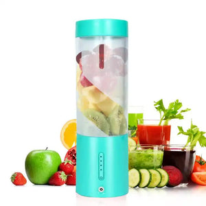 Blue Portable Juicer | Magnetic Charging | Fresh Juice Blender | Multifunctional | Ice Crushing | Fruit Mixer
