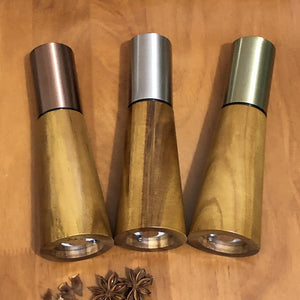 Natural Acacia Wood Pepper Grinder | Manual Multi-Purpose Spice Mill, Kitchen Seasoning Tool